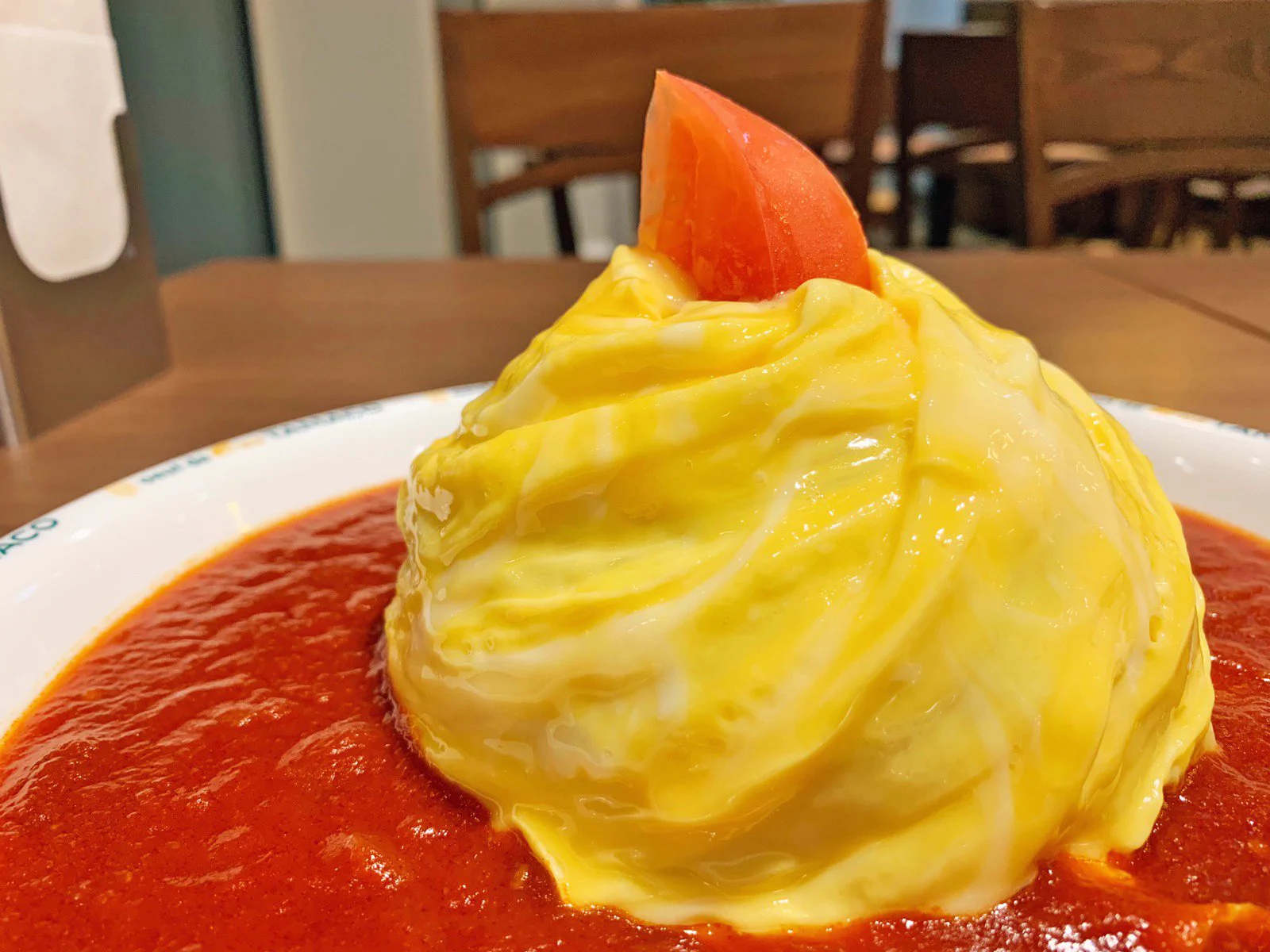 かわいいwwwドレープ型のオムライスのようです!美味しそうwww