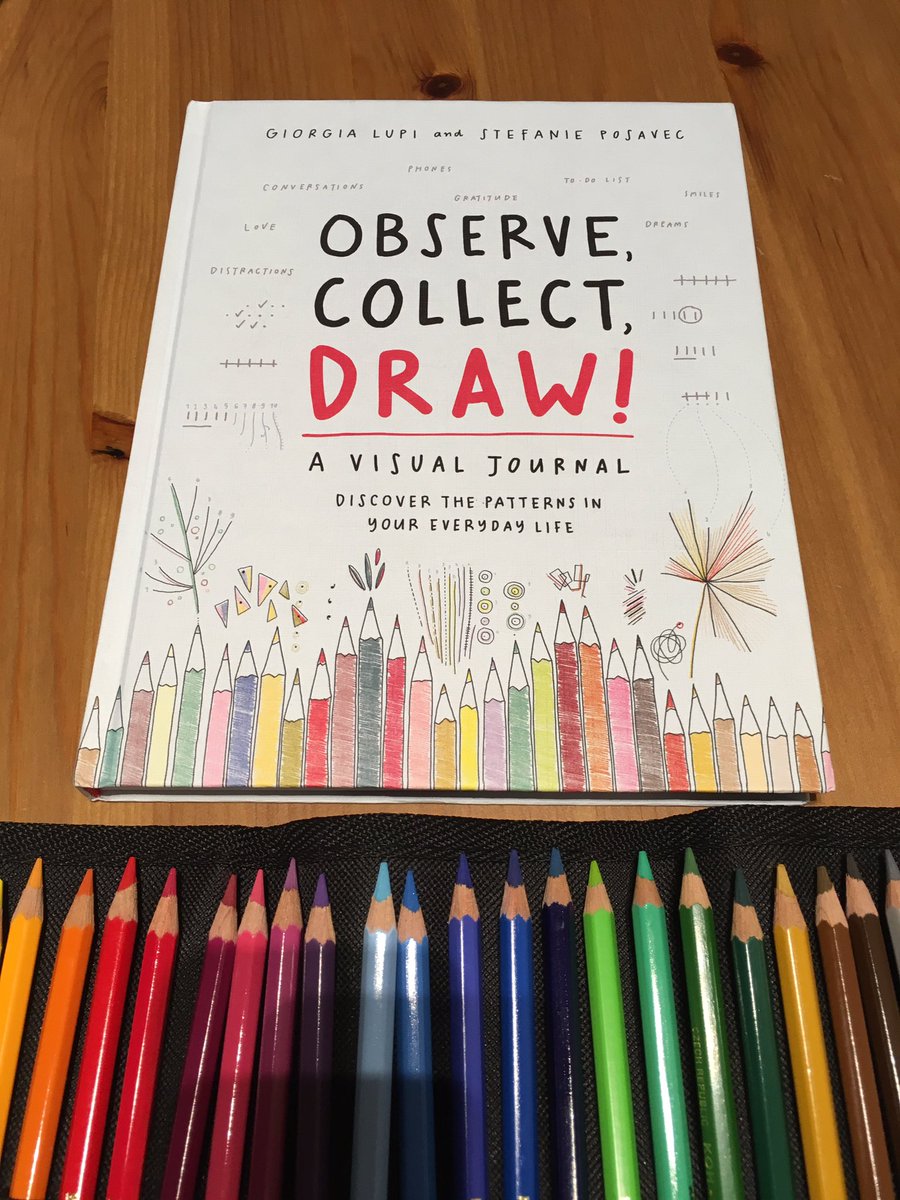 p4dataviz's tweet image. Get the crayons out! First page done, looking forward to some fun and creative data drawing. #observecollectdraw by @giorgialupi and @stefpos