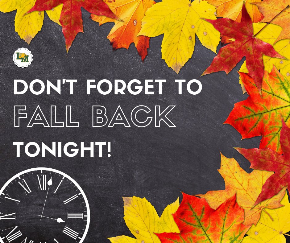 LM_Schools's tweet image. Don't forget to change your clocks tonight!