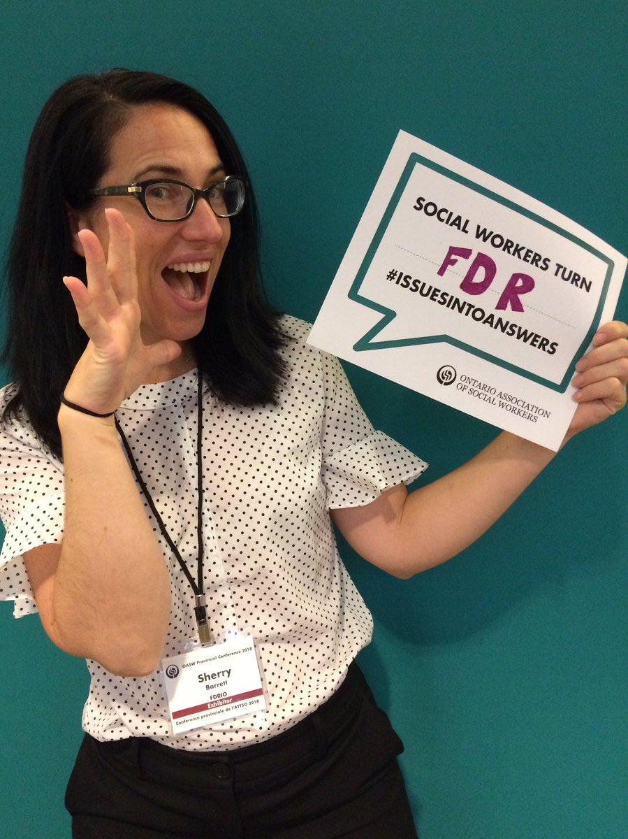 Social workers and #FDR go hand in hand! #FDRevolution  thanks <a href="/ON_SocialWork/">OASW</a>  what a great conference!! #socialworkON2018   See you at the <a href="/FDRIOntario/">Family Dispute Resolution Institute of Ontario</a> conference soon!