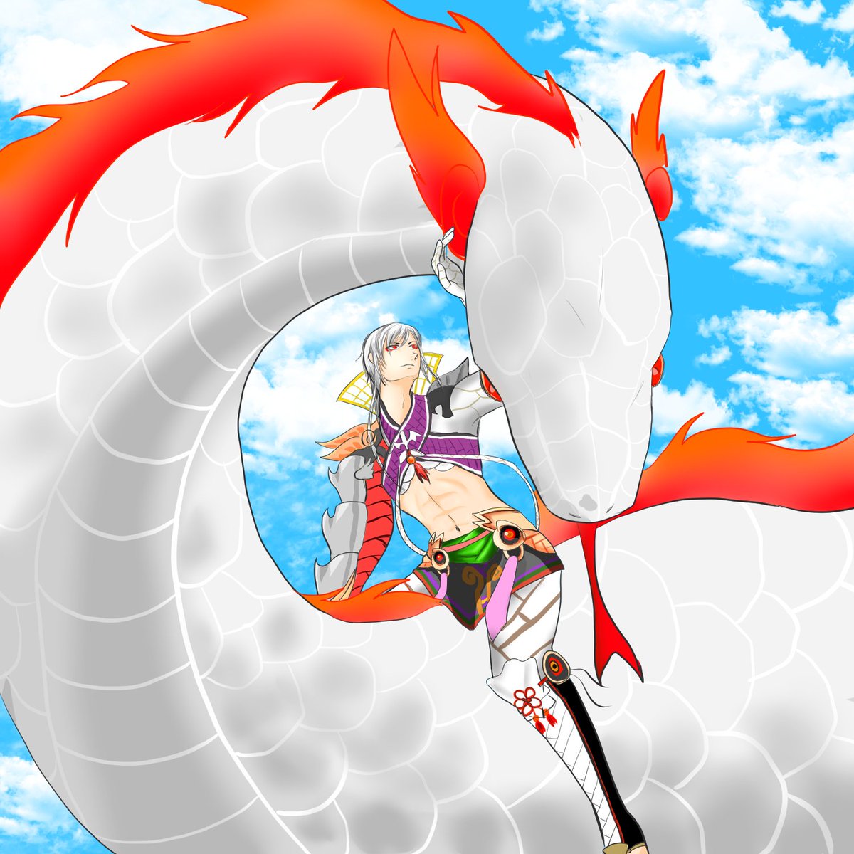 天狼 日にちが変わってしまったのですが文化の日プラスイシュプールいらっしゃいまってたよ記念で描きました ヴァリイシュかな この人の服と友達になれるのはいつなんでしょうか 白猫プロジェクト イシュプール