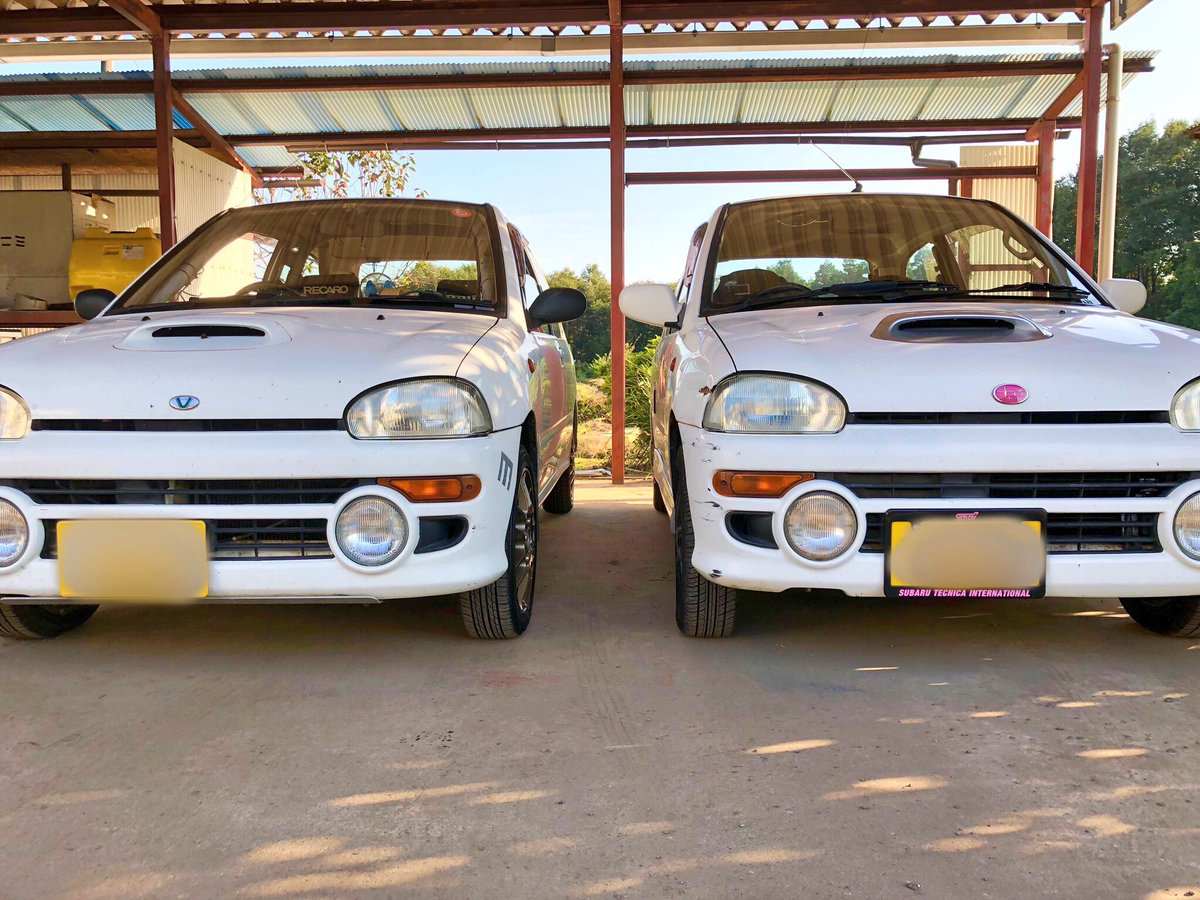 モンスターまぁ坊 ヴィヴィオ沼勢 白kk4 A型 Rx R ピンクエンブレム 白kk4 E型 Rx Ra の2台を乗り回してます 夏はエアコンのrx R 冬はraで雪山へ ヴィヴィオ乗りの方どんどんフォローさせていただきます 4枚目の画像は近所のraと僕のra2台で