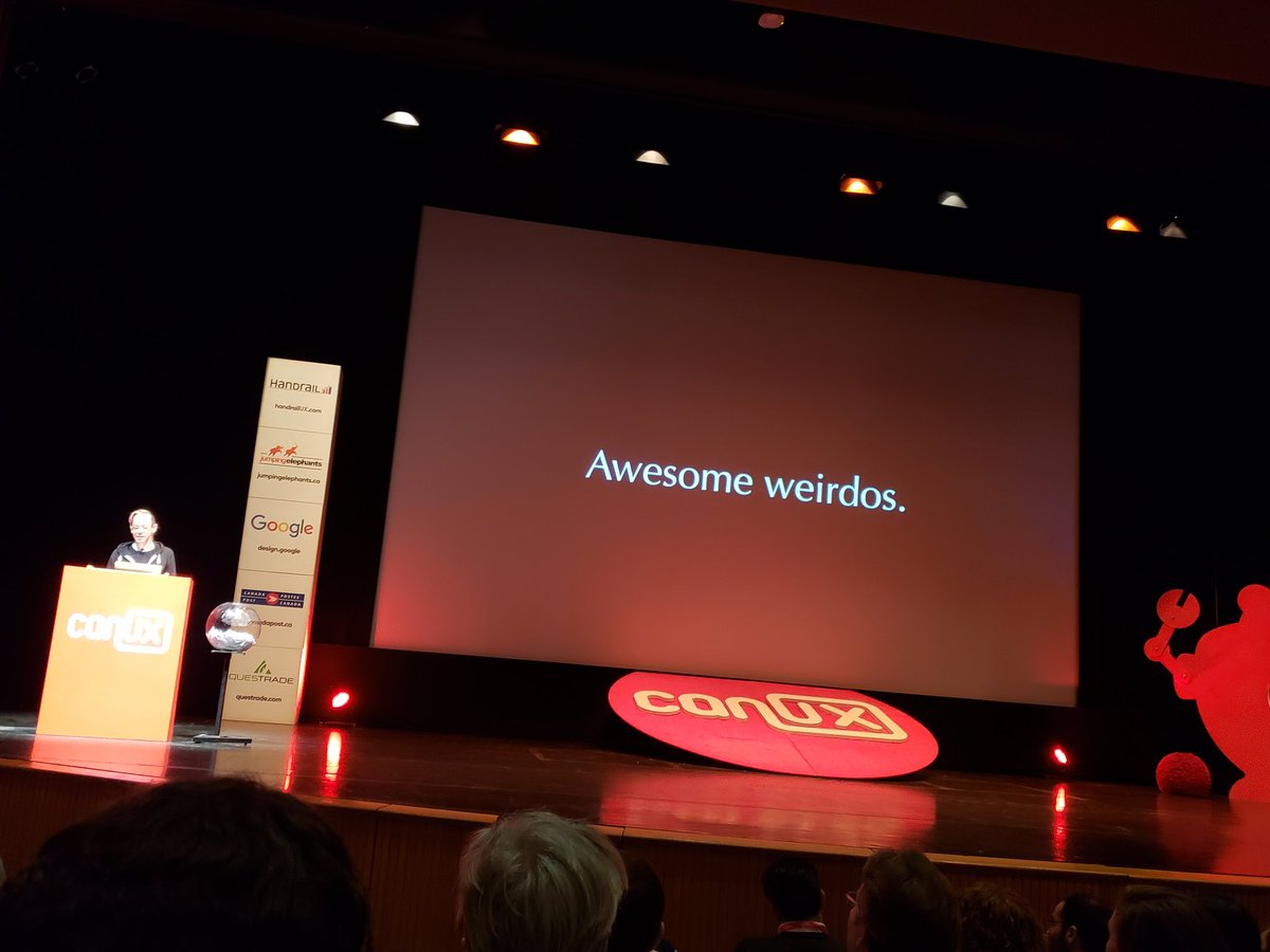 RickMccaskill's tweet photo. Lots of Awesome weirdos here at #CanUX https://t.co/7OgGF6IKbY