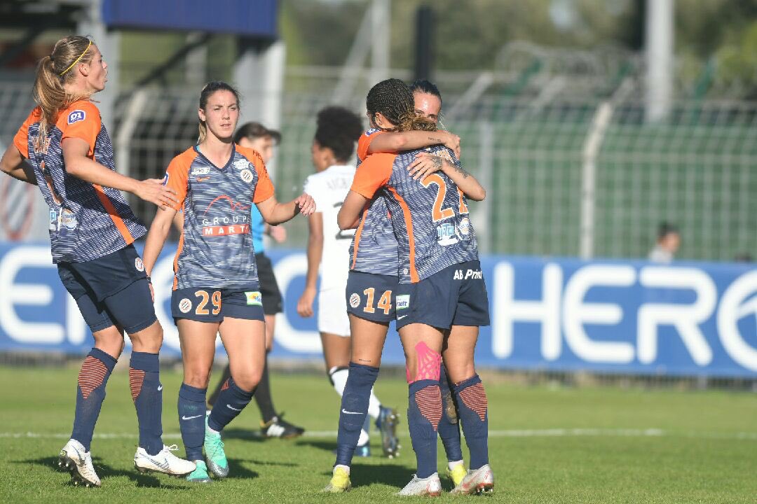 MontpellierHSC's tweet photo. ✅ MHSC 2-0 Paris FC

C’est terminé ici à Grammont !
Nos #FémininesMHSC se sont imposées cet après-midi sur le score de 2-0 !

⚽️ @GauvinValerie
⚽️ @Clarisse_Lb 

#FémininesMHSC 🔶🔷
#MHSCPFC ⚡️ https://t.co/8Z2T8wKjOn