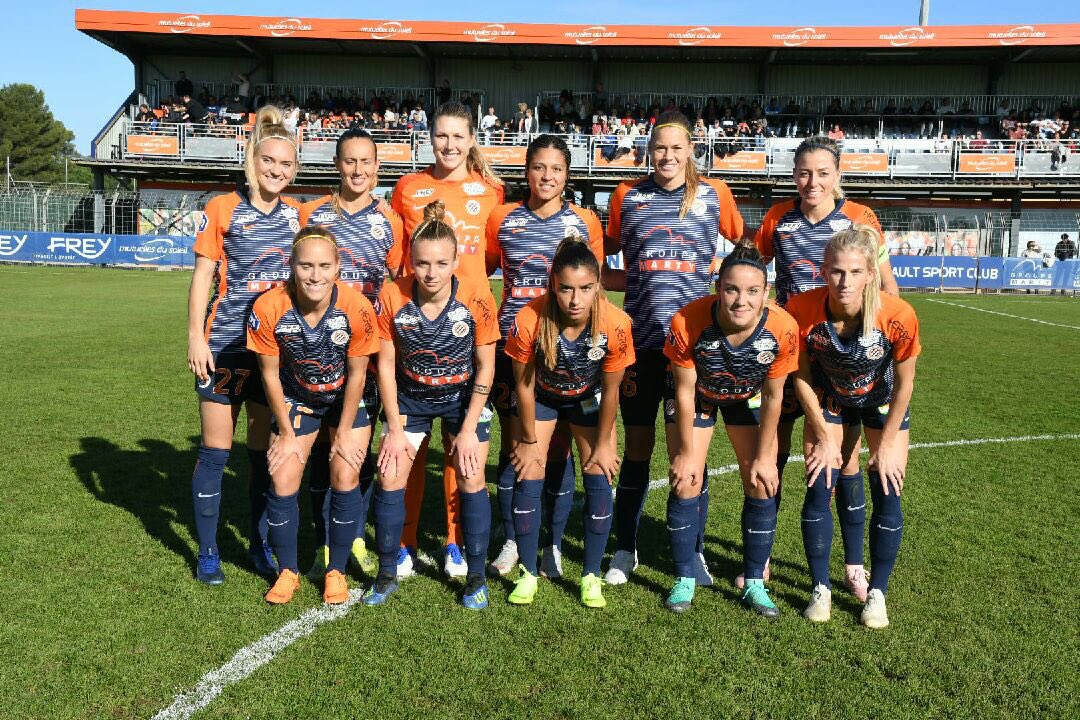 MontpellierHSC's tweet photo. ✅ MHSC 2-0 Paris FC

C’est terminé ici à Grammont !
Nos #FémininesMHSC se sont imposées cet après-midi sur le score de 2-0 !

⚽️ @GauvinValerie
⚽️ @Clarisse_Lb 

#FémininesMHSC 🔶🔷
#MHSCPFC ⚡️ https://t.co/8Z2T8wKjOn