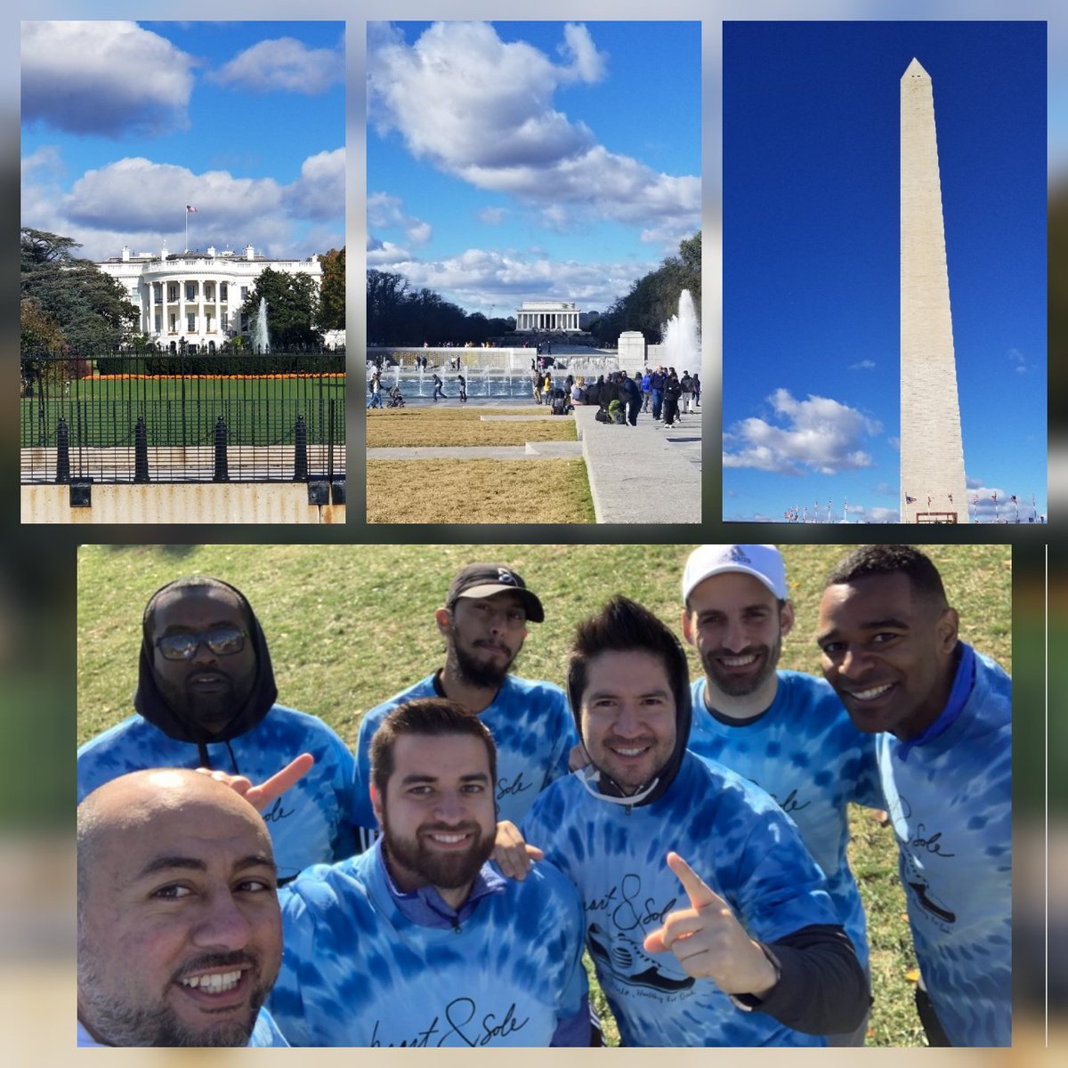 Walking the city and seeing the sites in DC. Thanks for having us @HeartOfGWR #DCHeartWalk #ATT
