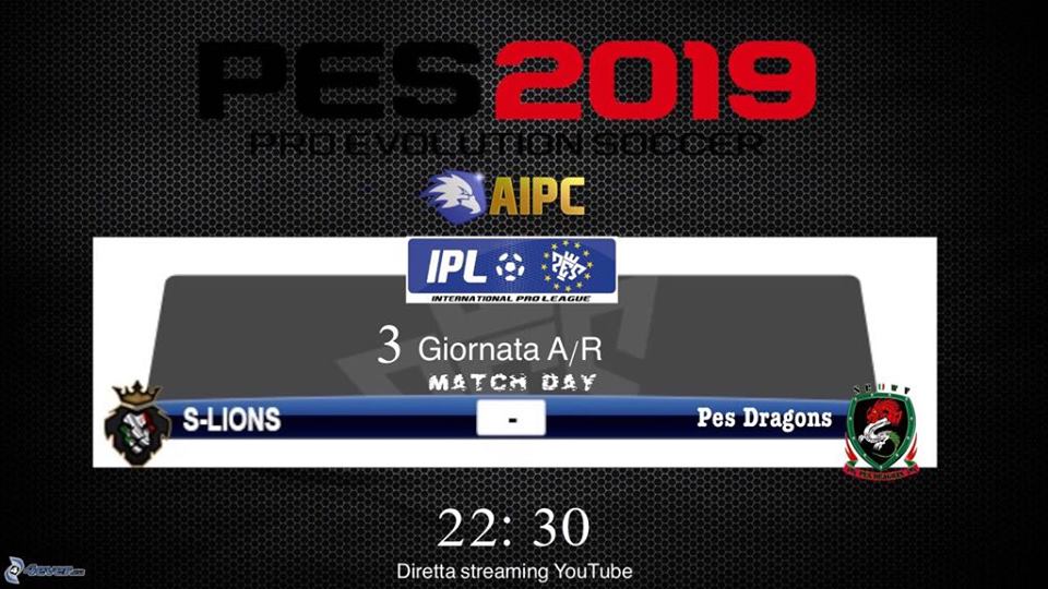 IplPes's tweet photo. Il matchday della prossima giornata vedrà impegnati 
 S-LionsEsport VS Pes Dragons ! Potrete seguire la diretta streaming sui nostri canali!

https://t.co/Q0AQ4oAWZv

https://t.co/HdLDzCrRvB

#aipc
#internationalproleague
#konami https://t.co/76mFFr4jTB