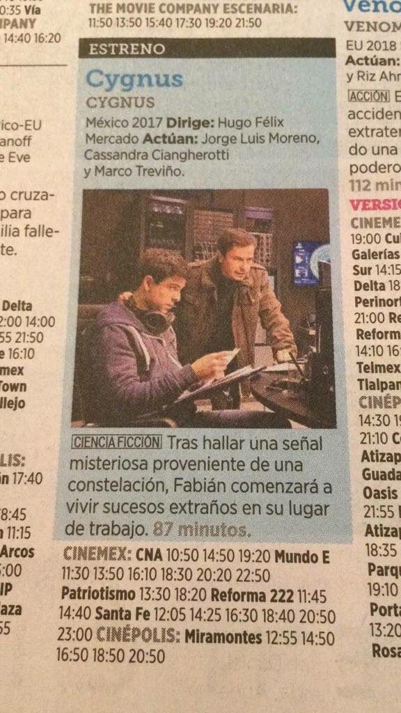FRosalesO's tweet photo. El thriller mexicano Cygnus filmado en el Gran Telescopio Milimetrico @gtmlmt_oficial 📡 del @inaoe_mx ya está en salas comerciales 🎥 🍿 se las recomiendo! @peliculacygnus
#MiPeli
#PasaLaVoz
#ApoyaElCineNacional https://t.co/nhApornHet