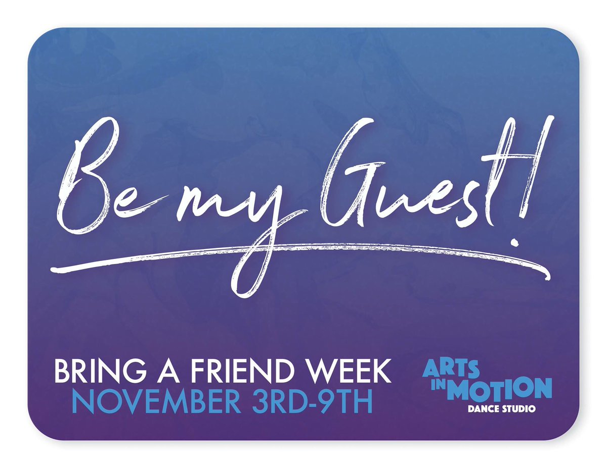 It’s Bring a Friend Week at Arts in Motion!