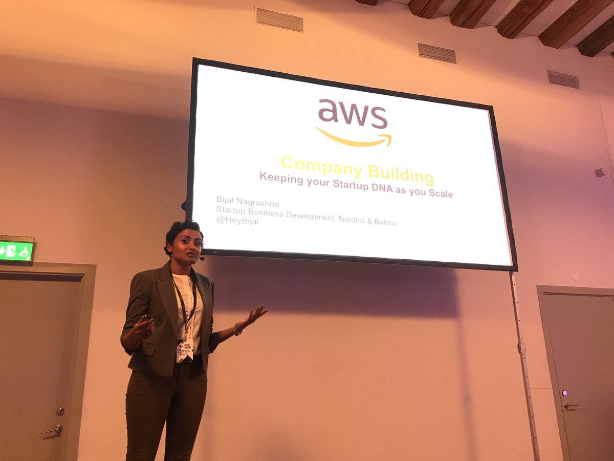 maralkalajian's tweet photo. Keep your startup’s DNA and culture as you scale by @HeyBijal from @AWSstartups #UPPSTART https://t.co/OODXK3hqy0