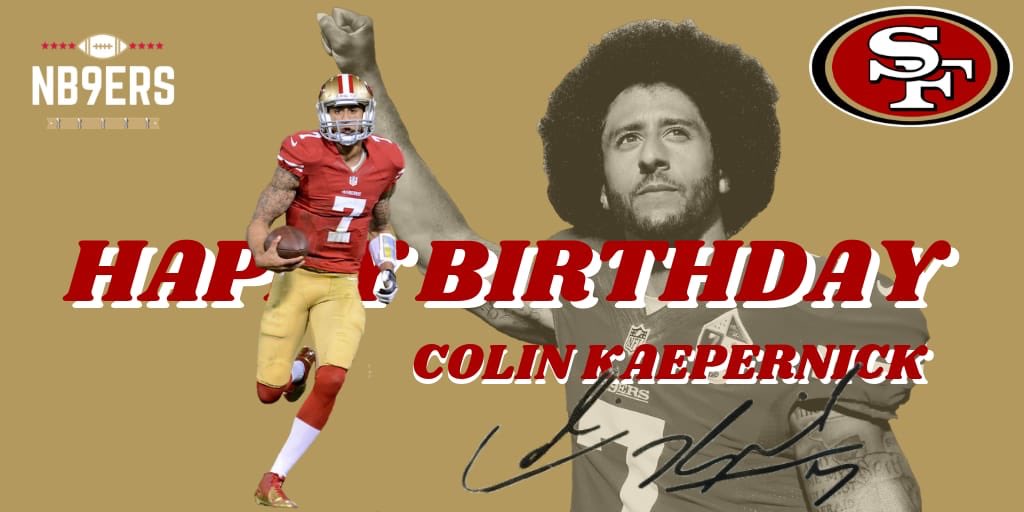Happy birthday to former- QB Colin Kaepernick (   ( : 