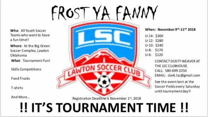 MelBrinker's tweet photo. Tournament in Lawton next weekend https://t.co/CGFVf4T8w1