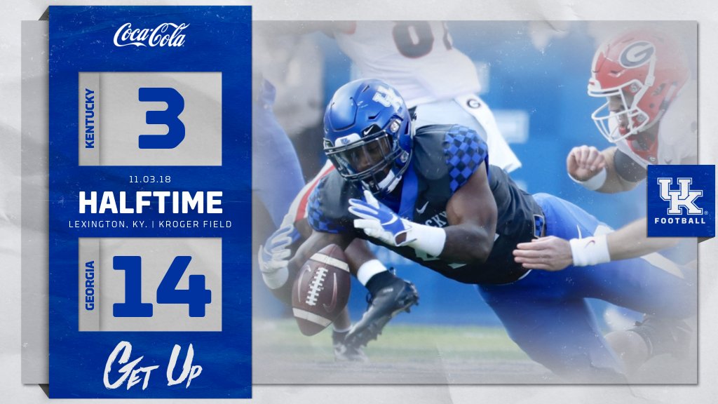 Halftime: UGA 14, UK 3