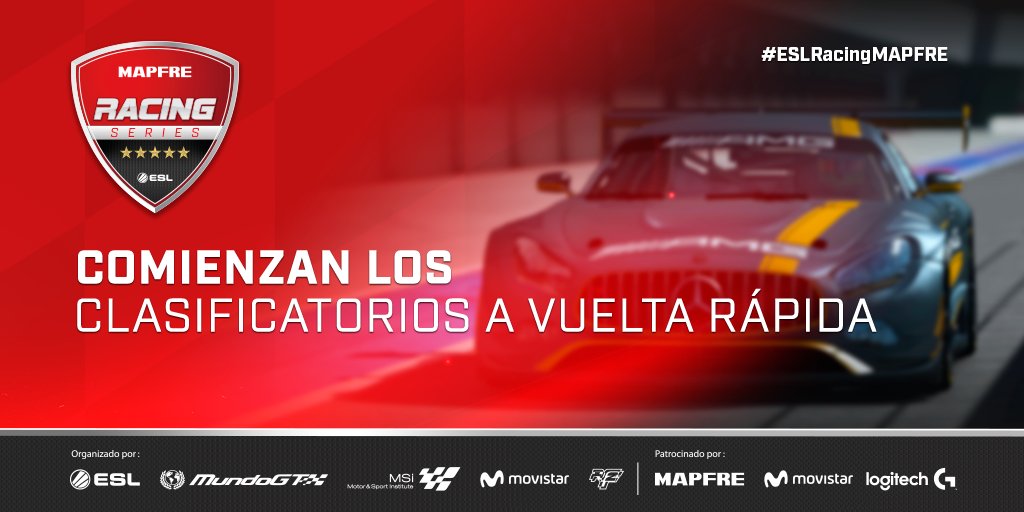 ¡Comienza el Hot Lap Qualifier de #ESLracingMAPFRE 

<a href="/MAPFRE/">Mapfre</a> <a href="/MovistareSports/">Movistar eSports</a> <a href="/Logitech_ES/">LOGIVERGA</a>