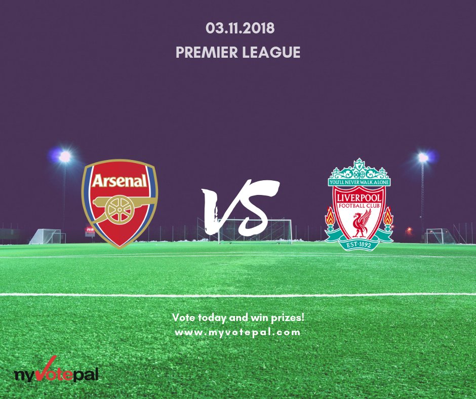 MyVotePal's tweet photo. Which team are you voting for today, Arsenal or Liverpool?
https://t.co/7KnQTIGo1W
#great #stadium #football #soccer #sport #sportsfan #Arsenal #Liverpool #LiverpoolFC #amazing #great #wonderful #matchday #PremierLeague #goal #winprizes #footballadict #footballfan #MyVotePal https://t.co/WMili8ZC2i