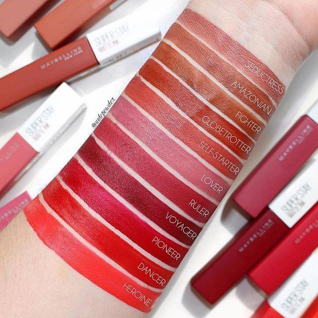 Are you going for a nude, pink or red lip this weekend? 💋 Let us know which #superstaymatteink shade you’d choose! #regram @nudepowder #maybelline #maybellinecan #maybellinecanada