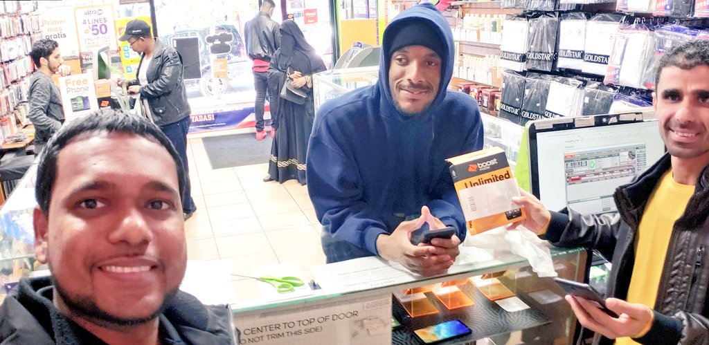 Boost_IAli's tweet photo. SBS #Saturdayselling #ARsupport in @BKstrong!! New Activation with unlimited & now 12 GB hotspot!! @shawnatspg @JayMiglionico https://t.co/9aOt7wY2ov