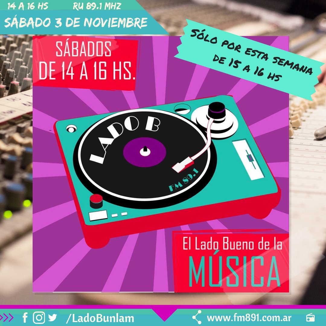 ¡Nos vamos sumergiendo en #Enlaces15años!

#Barda nos guiará a una explosión sensorial fuera de órbita para celebrar nuestro viaje a través de los mundos del #UniversoEnlaces. 

Conocela desde las 15:30hs en una entrevista con <a href="/ladobunlam/">Lado B</a> en
📻 fm891.com.ar