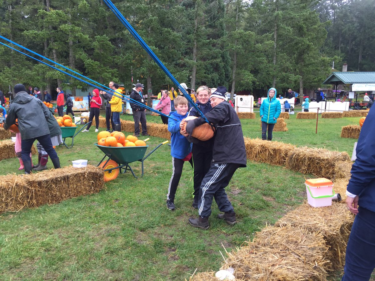CFCVictoria's tweet image. We’ve got a #slingshot for kids, adults and the SUPER model for those huge #pumpkins 🎃 Stop by Heritage Acres until 3pm today and let’s SQUASH CF @acres_heritage @TheQdotFM #pumpkinlaunch