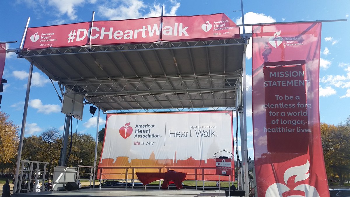 It was a beautiful morning for walking in Washington DC.#DCHeartWalk #rowedocs #SoMeDocs