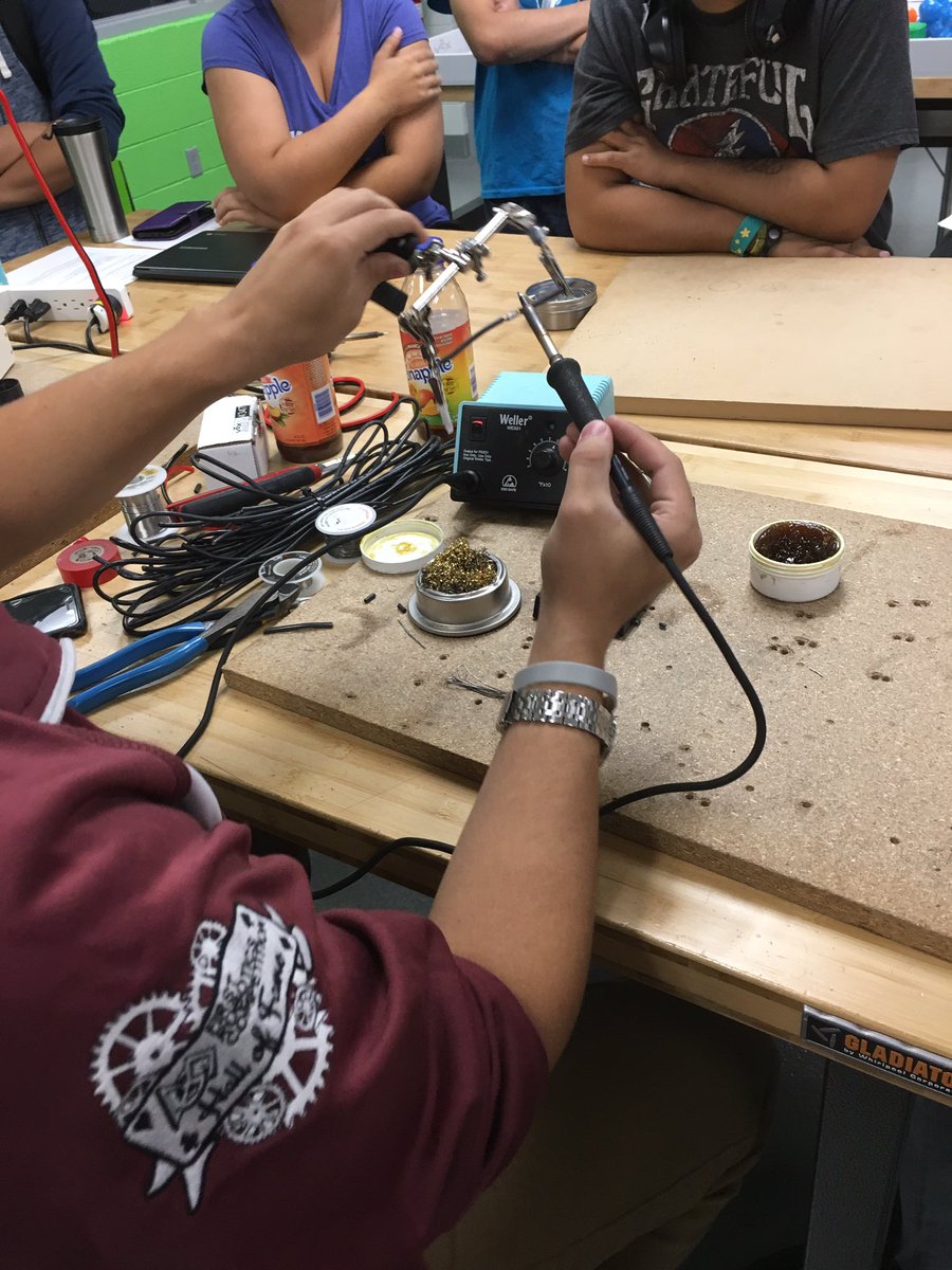 I just learned the basics of soldering here <a href="/987highrollers/">Team 987 The High Rollers</a> workshop.