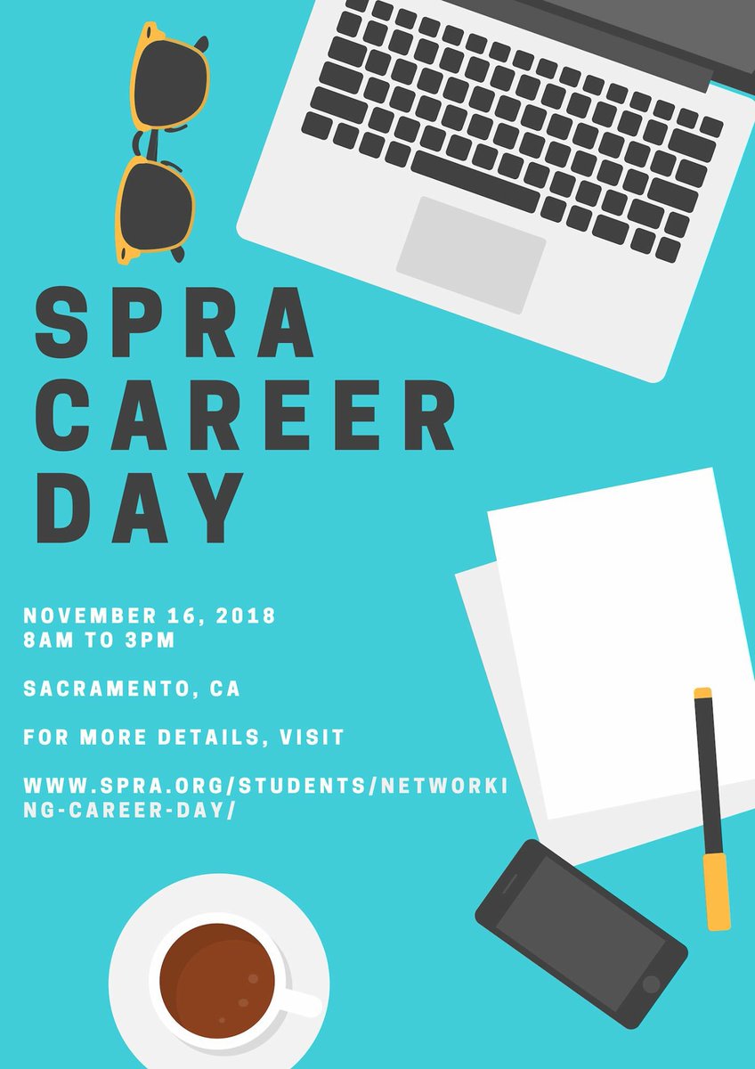 Are you a college student interested in learning about Sac’s leading public relations agencies, media outlets, state agencies &amp; in-house comms employers? If so, join us at our annual SPRA Career/Networking day Fri Nov 16 sign up at SPRA.ORG #GetYourNetworkOn