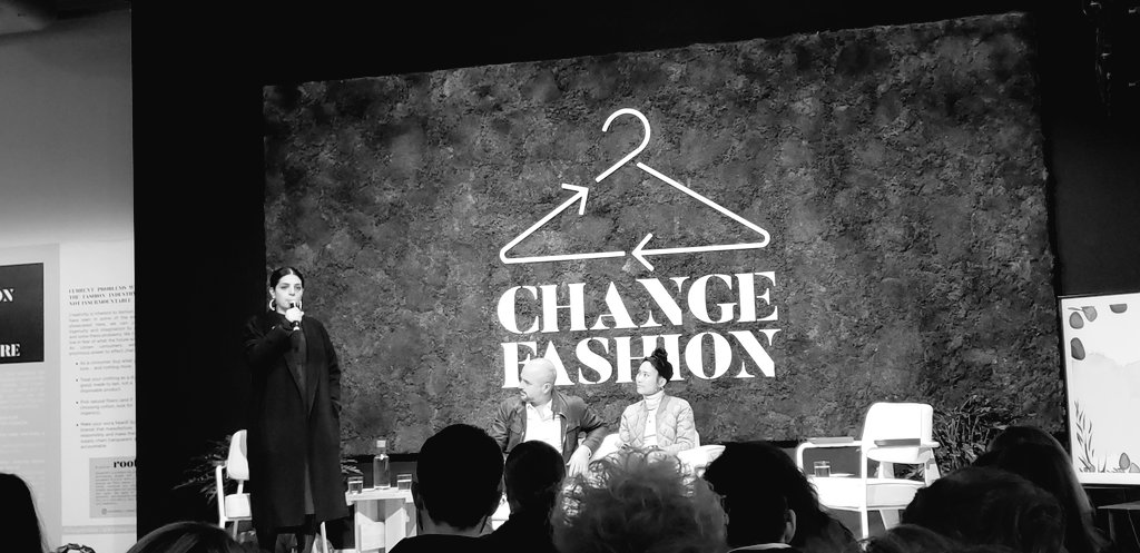 We're at the last panel of #ChangeFashion! We might be at the end of our study hall talk series, but follow <a href="/celinecelines/">Céline Semaan</a> for more details on the upcoming study halls at the United Nations in 2019!