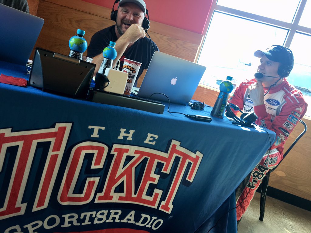 Team_FRM's tweet photo. .@DavidRagan is live on @dfwticket talking about the @TXmotorspeedway race and local partner @EarthwaterHQ. https://t.co/VmCaPpw2S0