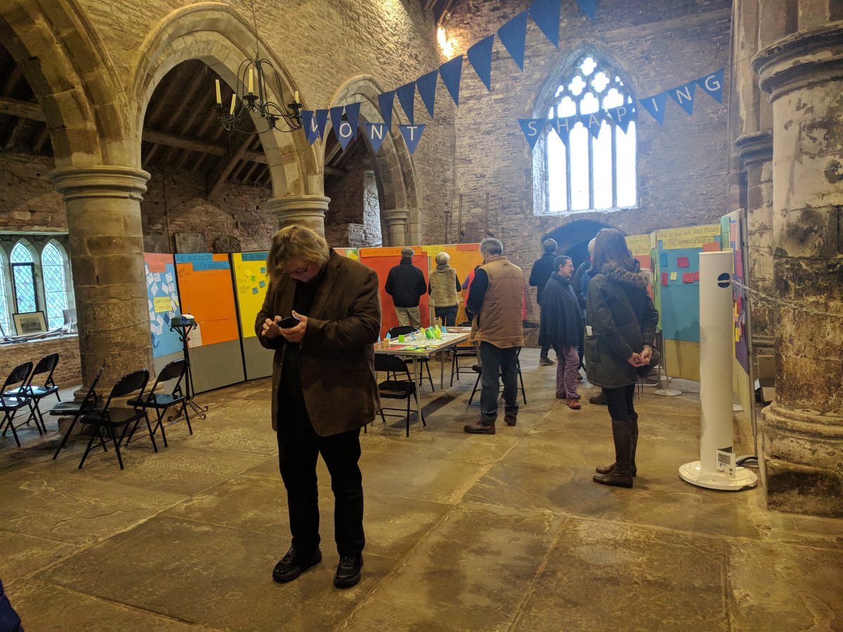dyfodolgwledig's tweet photo. Excellent couple of days at Grosmont. A fantastic response from the local community with great ideas and input. Thank you! Digwyddiad gwych yng Nghrysmwnt. Diolch i bawb a ddaeth I gymeryd rhan. Anghygoel! @BigLotteryWales @LoteriFawrCymru @matjones_arch @Severn_Wye @BroCymru https://t.co/2O9JyR0Pa8