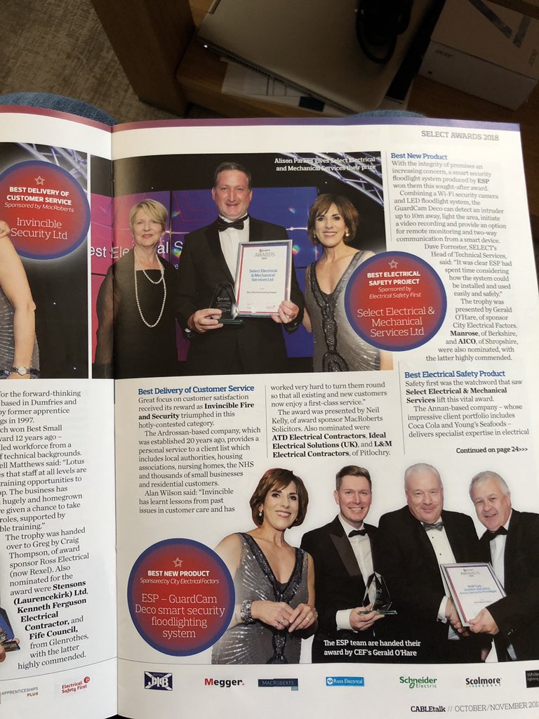 SELECTEM's tweet image. CABLEtalk magazine feature #selectems #aimhigh #winners #select #safetyproject