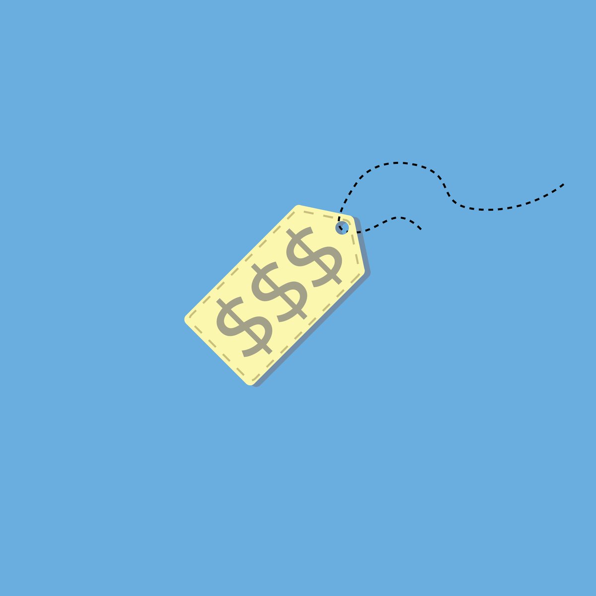 FTRDesign's tweet image. Here&apos;s a cute little price tag icon illustration! #graphicdesign #illustration #icon #design #logodesign