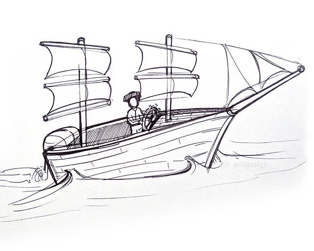 _willdesign_'s tweet image. boat. A throwback barque look to stand out when you&apos;re pulling into the play pen on a hot summer day. Day 27 of #adsInktober #inktober2018.
_
#motorboat #yachtlife #pirateship #idsketching #industrialdesign #transportationdesign #design #sketching #sketch #draw #handsketch #…