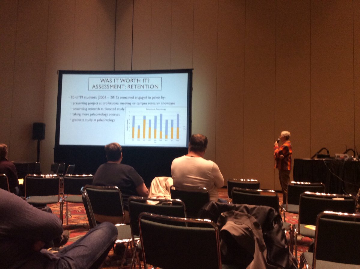 paleoadiel's tweet image. Great short course about teaching in paleontology today! Organized by members of the Paleontological Society. #GSA2018 #paleobiology #paleontology