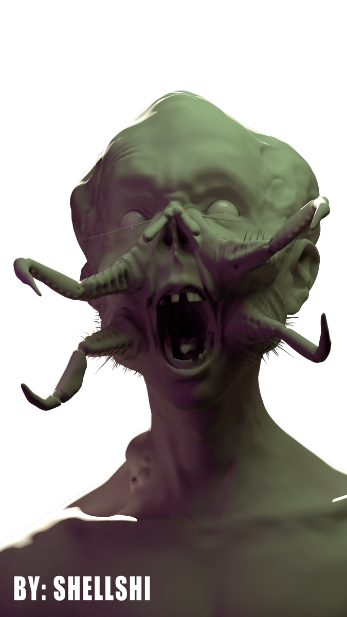 _Shellshi_'s tweet image. A creature I sculpted and lit back in college.

#creature #sculpt #3D