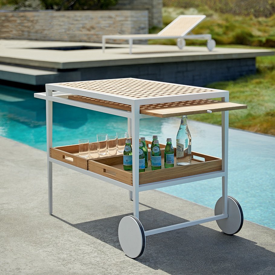 janusetcie's tweet image. Complete sophisticated outdoor spaces with the intriguing Hatch Bar Cart—a perfect addition to any poolside lounge.

#janusetcie #michaelvanderbyl #exteriordesign #interiordesign #luxuryfurniture #outdoorliving