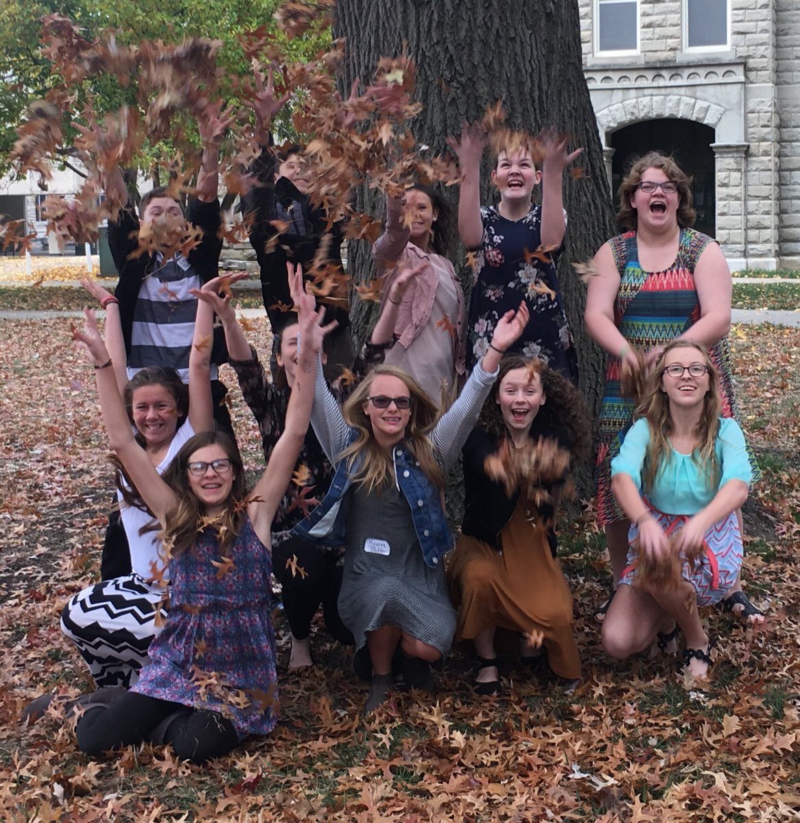 Having a great time at Junior High District Choir!