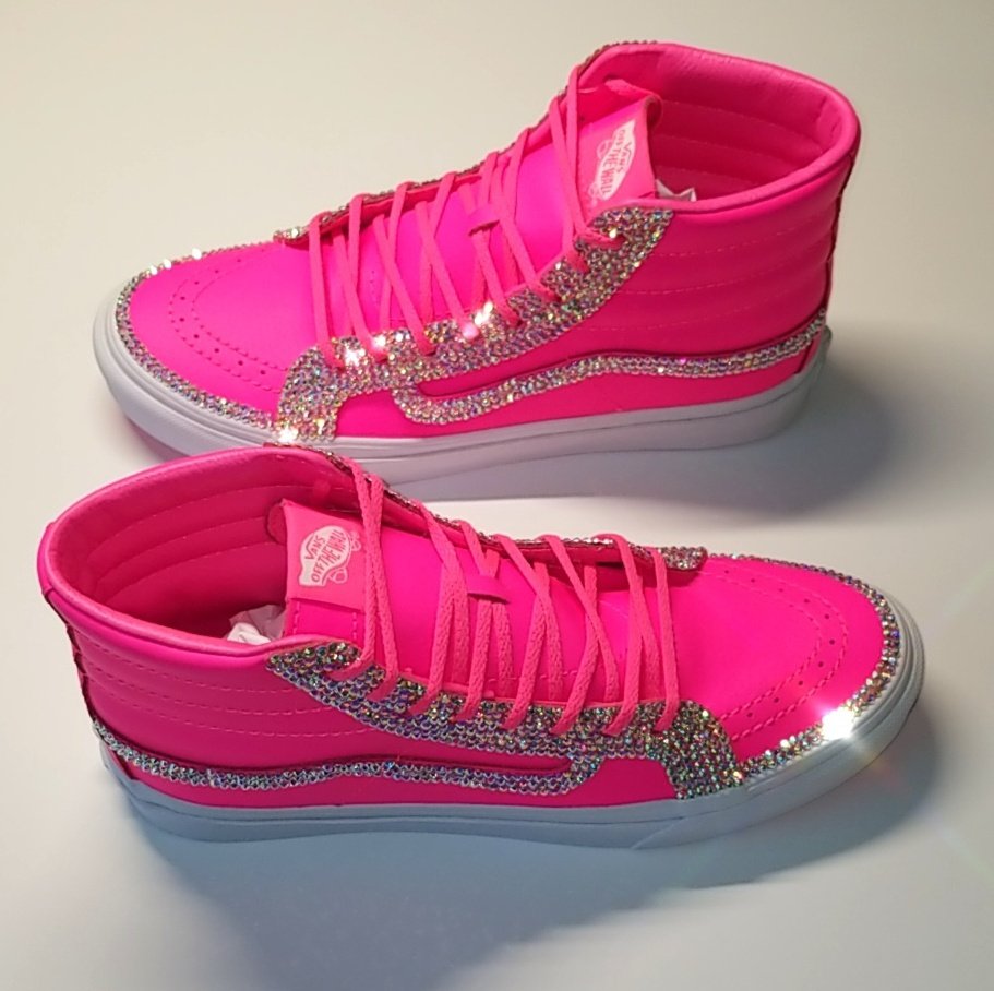 bedazzled high top vans