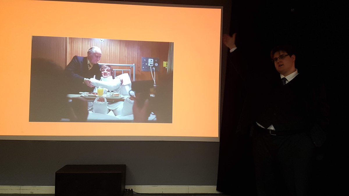 DocMelia's tweet photo. #Acoconf2018 Mateja Dedovic gives an fascinating look into 'Reflections of Yugoslavia in the Clockwork Mirror' drawing comparisons between #AClockworkOrange and the political situation in Serbia and the Forrner Yugoslavia and a discussing the images of Dissidents in the film https://t.co/wdy34h3BQV