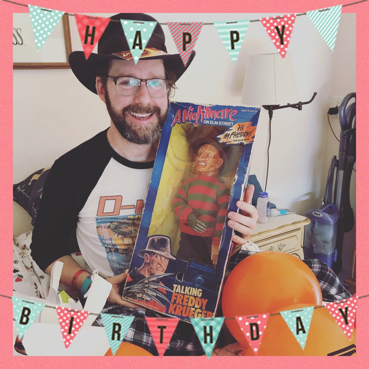 Wishing a very happy birthday to this podcast’s better half! Today he can talk about Nightmare on Elm Street however much he wants (and Freddy talks back!) ❤️💚❤️💚 - Chelsea