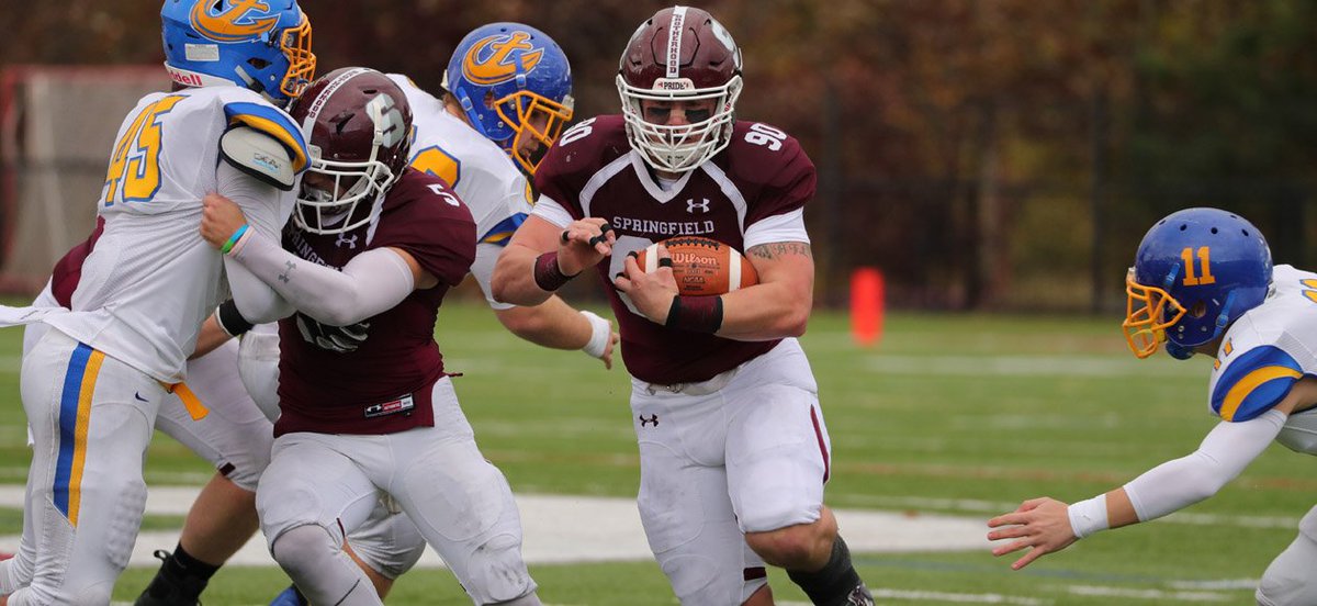 SC_Pride's tweet photo. #SpringfieldCollege Football Upends Maine Maritime, 44-7, on Senior Day: https://t.co/APzof73yin #d3fb https://t.co/qv7GdrO2TX