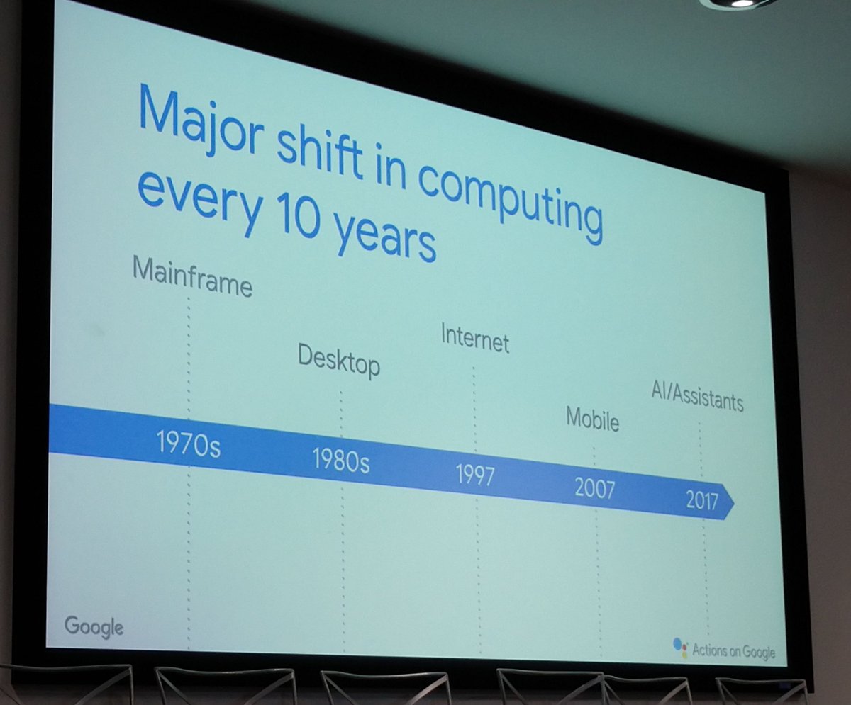 Jarix's tweet image. Paradigm shifts in computing @GDGSeattle #DevFestSEA #DevFest18