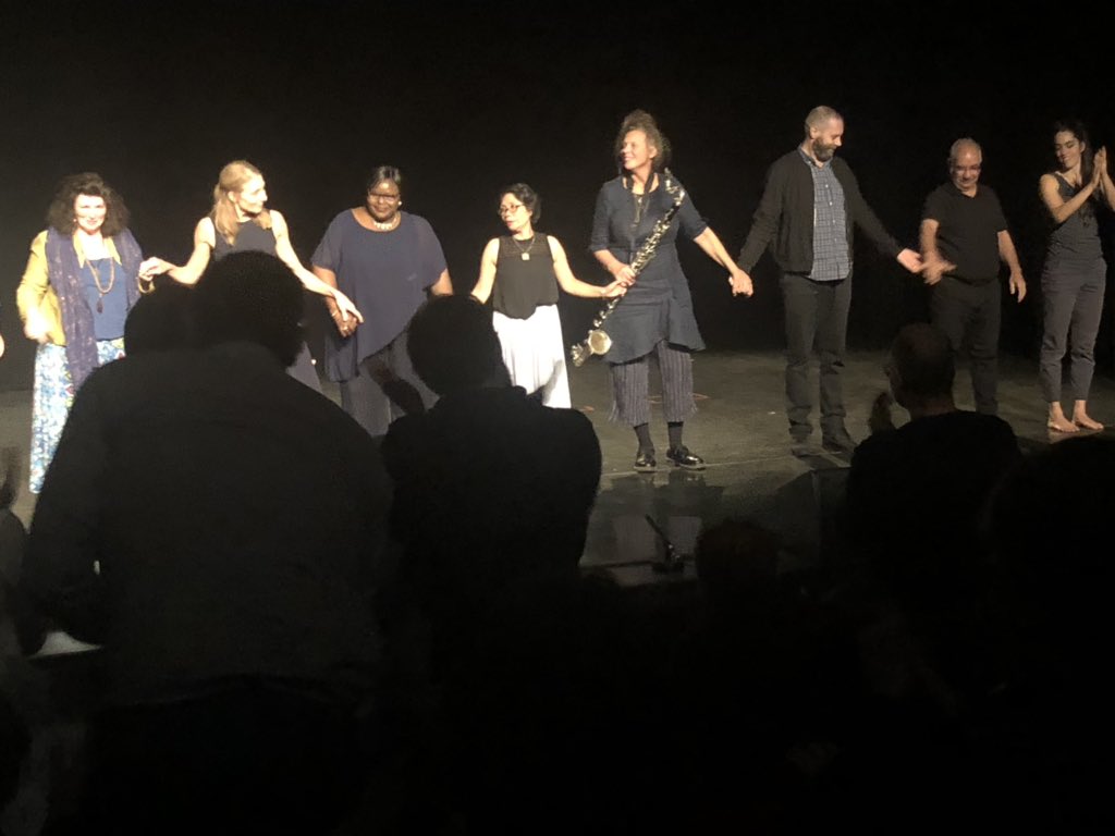 Standing ovation for the wonderful cast of Stroke Odysseys - incredible and life affirming piece. Congratulations to #orlandogough, #benduke, and #rosettalife. Looked great in @Greenwoodtheatre @KingsCollegeLon
