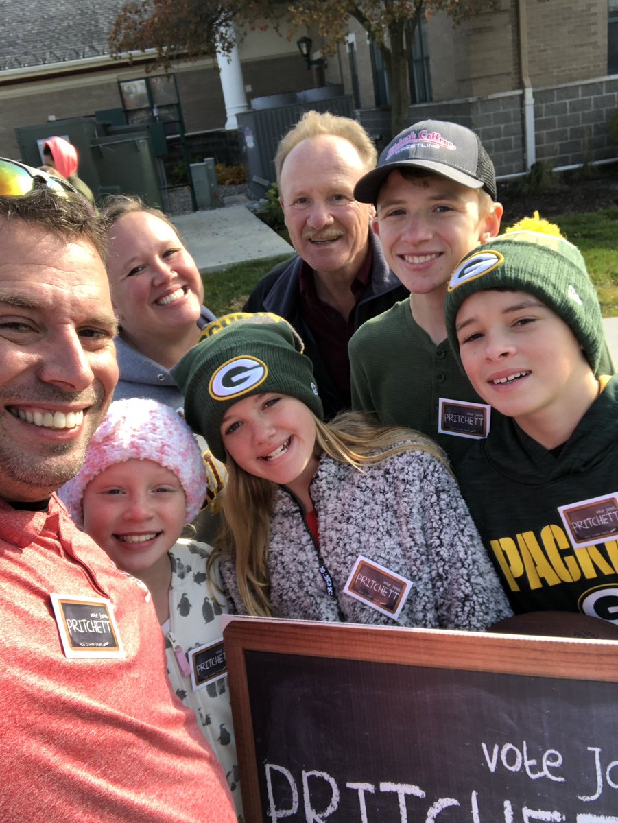 ForHse's tweet image. Electioneering with my family! I’m so grateful for their support! Pritchett4HSEschools.com