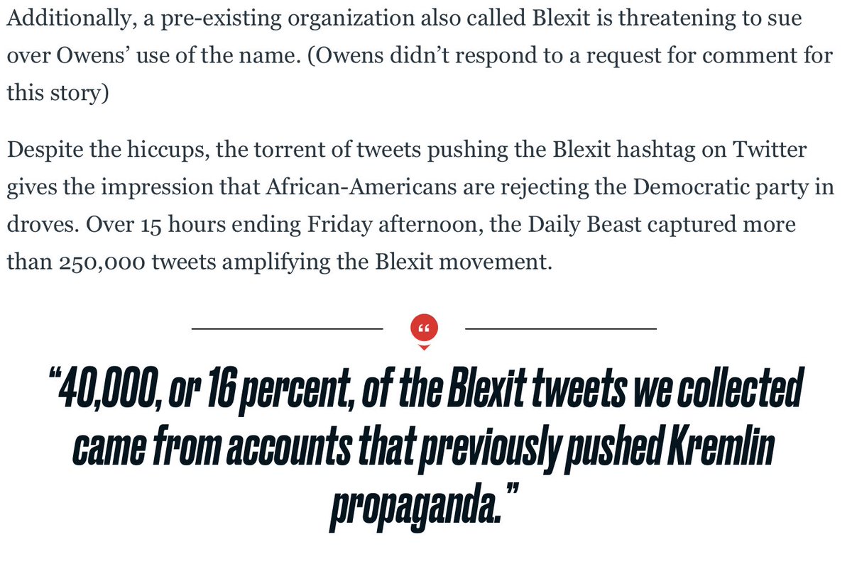 #BLEXIT IS DEAD and was the result of FAKE ACCOUNT and RUSSIANS! #OoopsReport #BlackTwitter #BlackVoters @blackvoices @BlackVotersMtr #Arsenal #JoelEmbid #Louisville #MAGA #BlackConservativeMovement @MadisonSiriusXM @RepJoeKennedy @repjohnlewis @RepMaxineWaters #BLEXITMovement