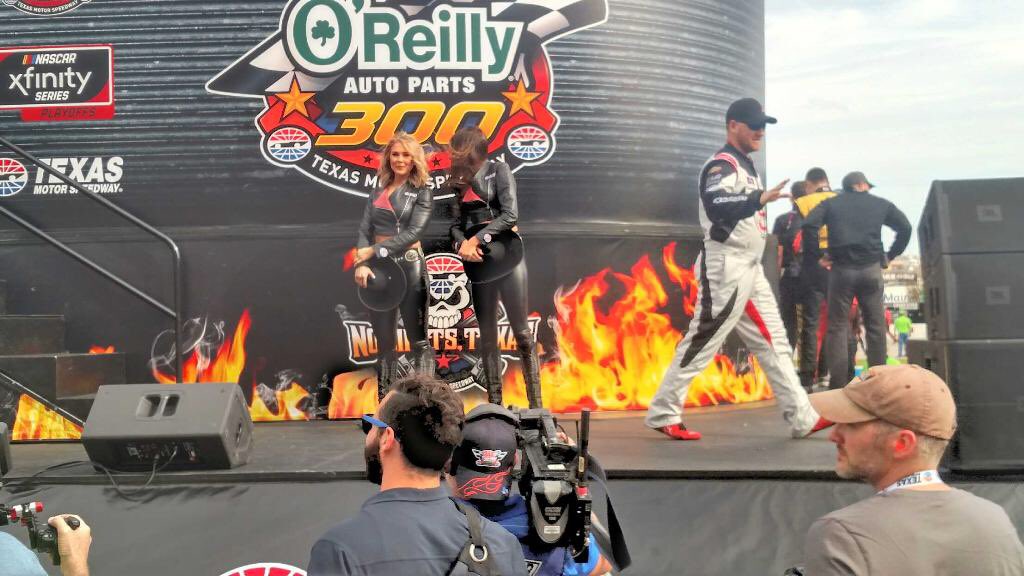 BobbyEarnhardt's tweet photo. Driver Intros. Tune into NBCS for the NXS race @TXMotorSpeedway 
@MBMMotorsports https://t.co/SglgIOAYMJ