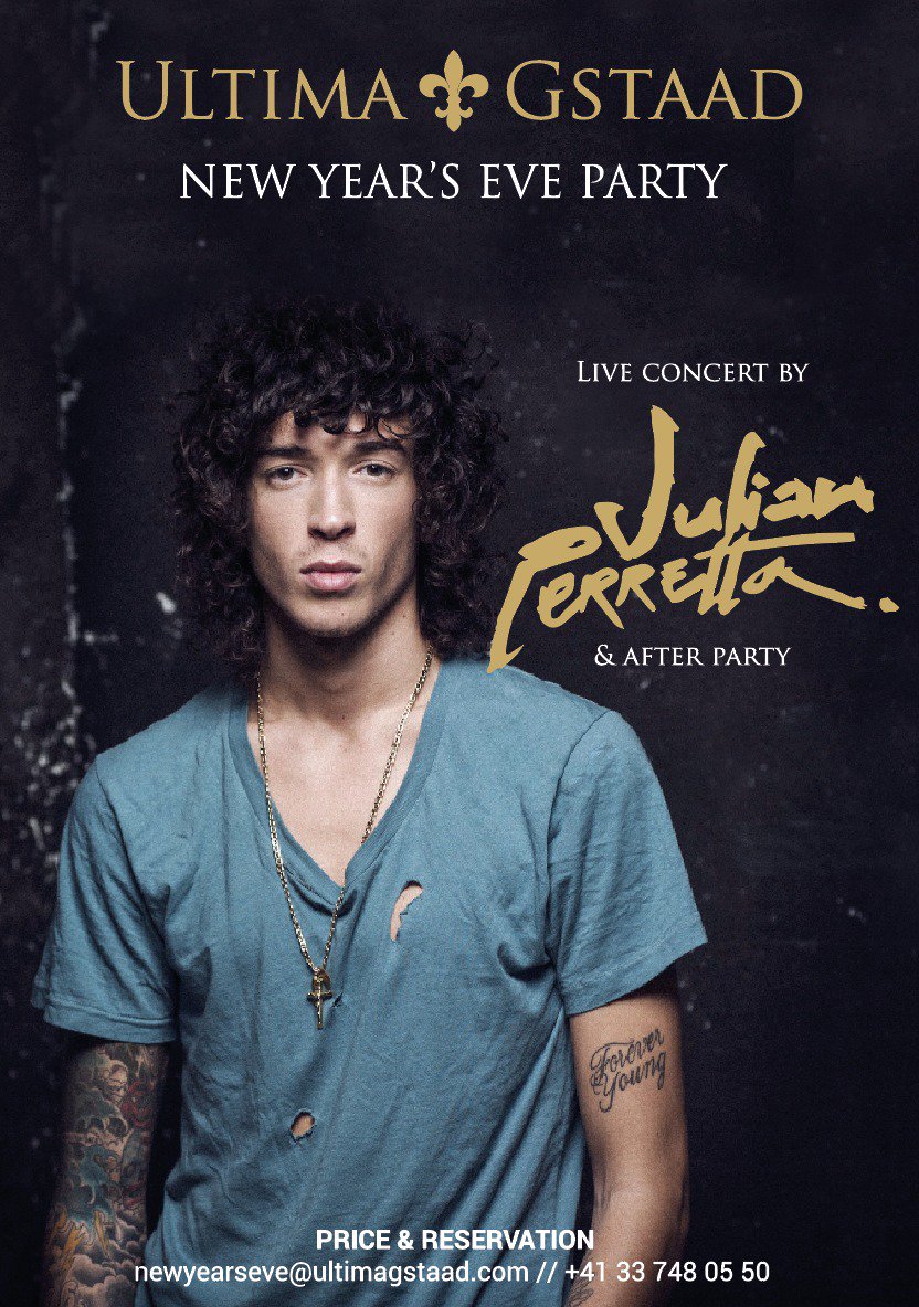 Ultima Gstaad (@ultimagstaad) on Twitter photo Celebrate 2019 the best way and be the lucky ones to live a private concert of the world-renowned singer <a href="/julianperretta/">Julian Perretta</a> .
Booking & info: bit.ly/2PA6AyZ Celebrate 2019 the best way and be the lucky ones to live a private concert of the world-renowned singer <a href="/julianperretta/">Julian Perretta</a> .
Booking & info: bit.ly/2PA6AyZ