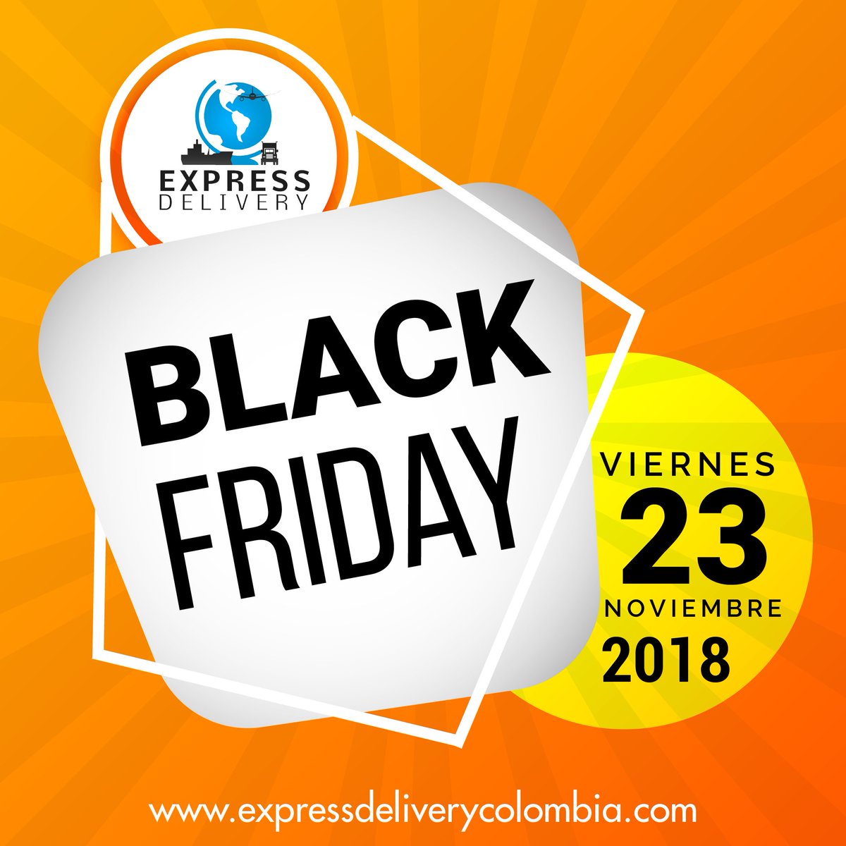 EnviosED's tweet photo. Se acerca la fecha más esperada del año para hacer compras por Internet. El Black Friday (Viernes Negro) del 2018 será el próximo 23 de Noviembre. #BlackFriday #CyberMonday #ExpressDelivery #Courier #Shipping #FreightFowarder #Amazon #eBay #Walmart #BestBuy #USA #Miami #Colombia https://t.co/CL0SjWJSrG