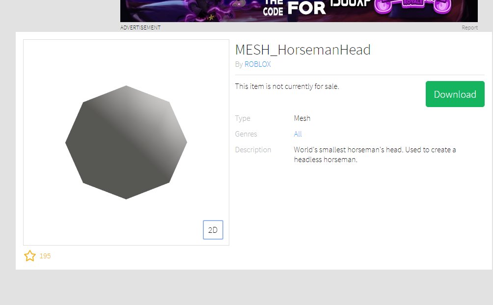 Headless Horseman's New Head - Roblox