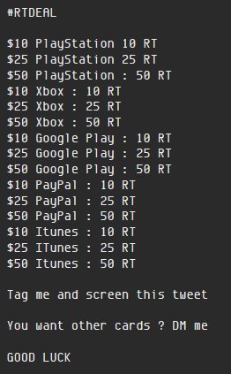 I need 25🔁 and @ITechRewards gives me $ 25 usd for Paypal♥ 
Helpme please!