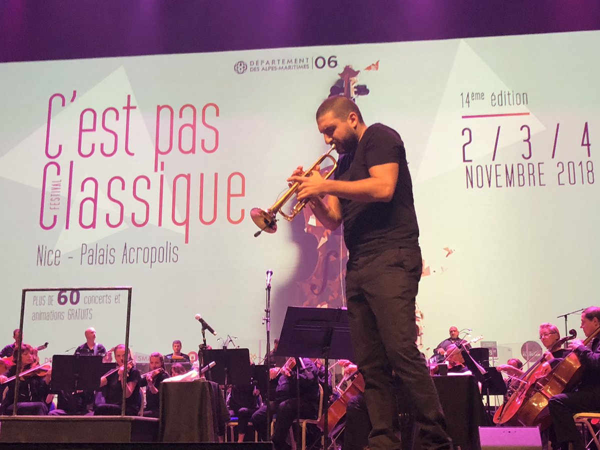A_Ardisson's tweet image. Merci @ibrahim_maalouf @angeliquekidjo Sublime et envoûtante #queenofsheba ce soir à @AcropolisNice @VilledeNice Bravo au département @AlpesMaritimes pour cette 14eme édition de « c’est pas classique » #CPC2018 @Nice_Matin @MinistereCC @franckriester @radioclassique @F3cotedazur